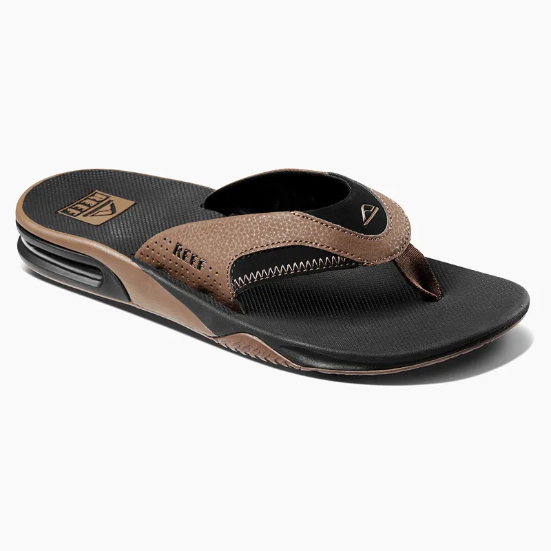 Reef Fanning Sandal in Black and Tan